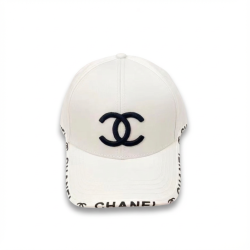 Chanel Cotton Baseball Cap White