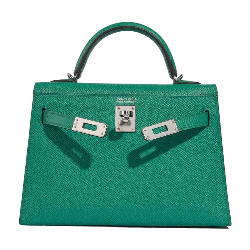 Hermes Kelly Pochette Vert Vertigo Gold Hardware - Image 3
