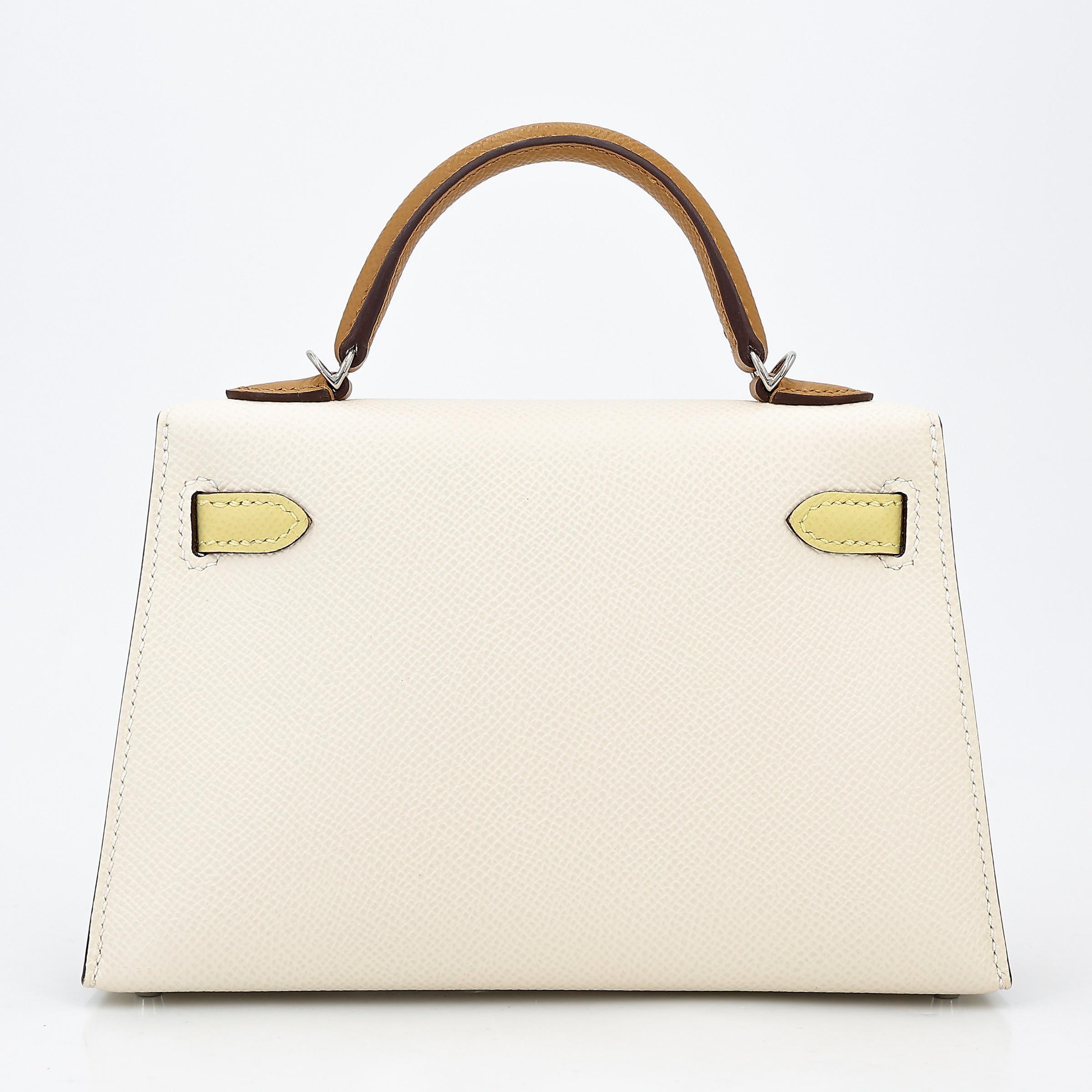 Hermes Kelly Mini 20 Veau Epsom Tricolore Palladium Hardwre - Image 3