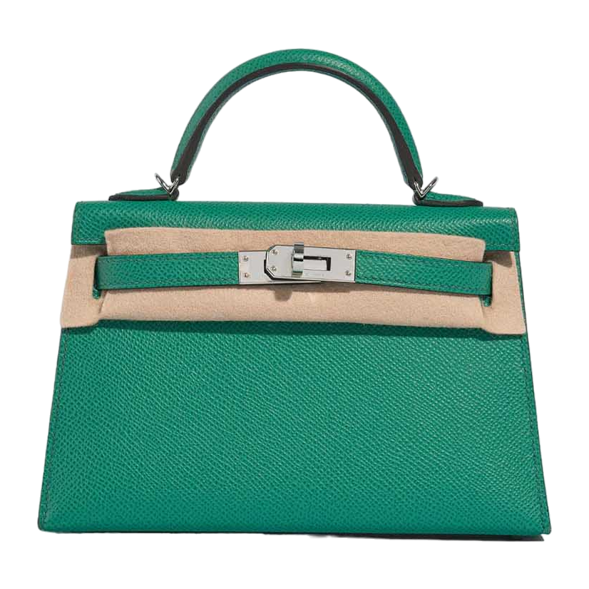 Hermes Kelly Pochette Vert Vertigo Gold Hardware - Image 2