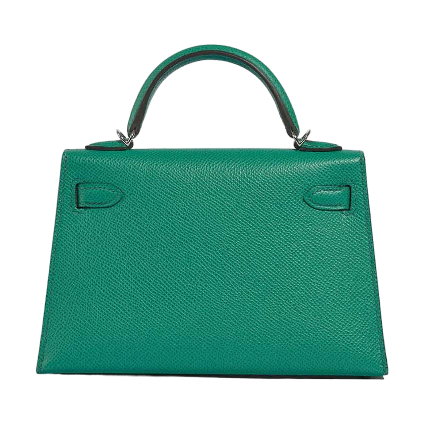 Hermes Kelly Pochette Vert Vertigo Gold Hardware - Image 4