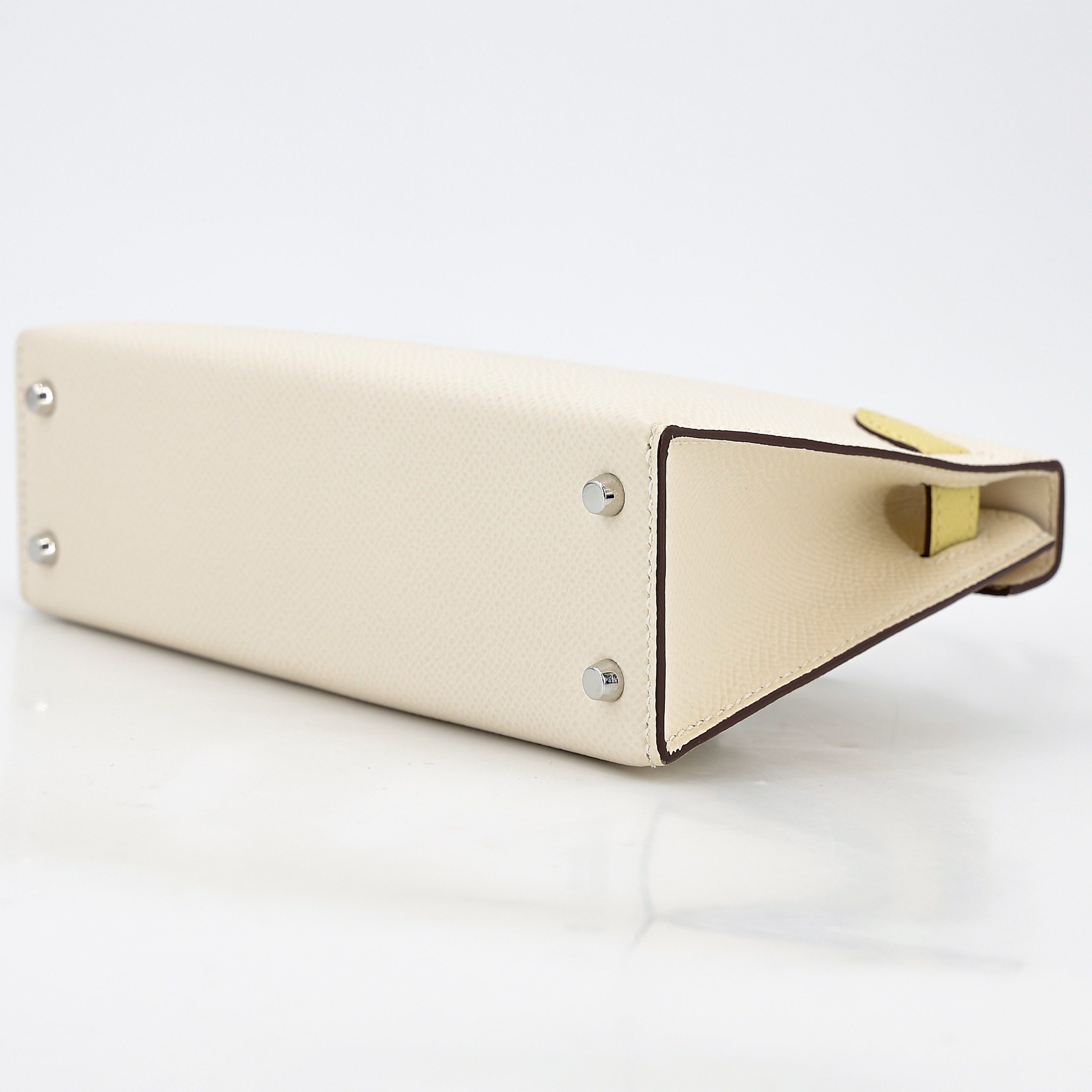 Hermes Kelly Mini 20 Veau Epsom Tricolore Palladium Hardwre - Image 2