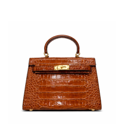 Hermes Kelly Sellier 20Cm Gold Matte Alligator Gold Hardware